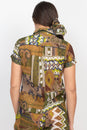 Load image into Gallery viewer, Pajama Top Patchwork Print
