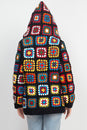 Load image into Gallery viewer, Patchwork Crochet Baja Hoodie
