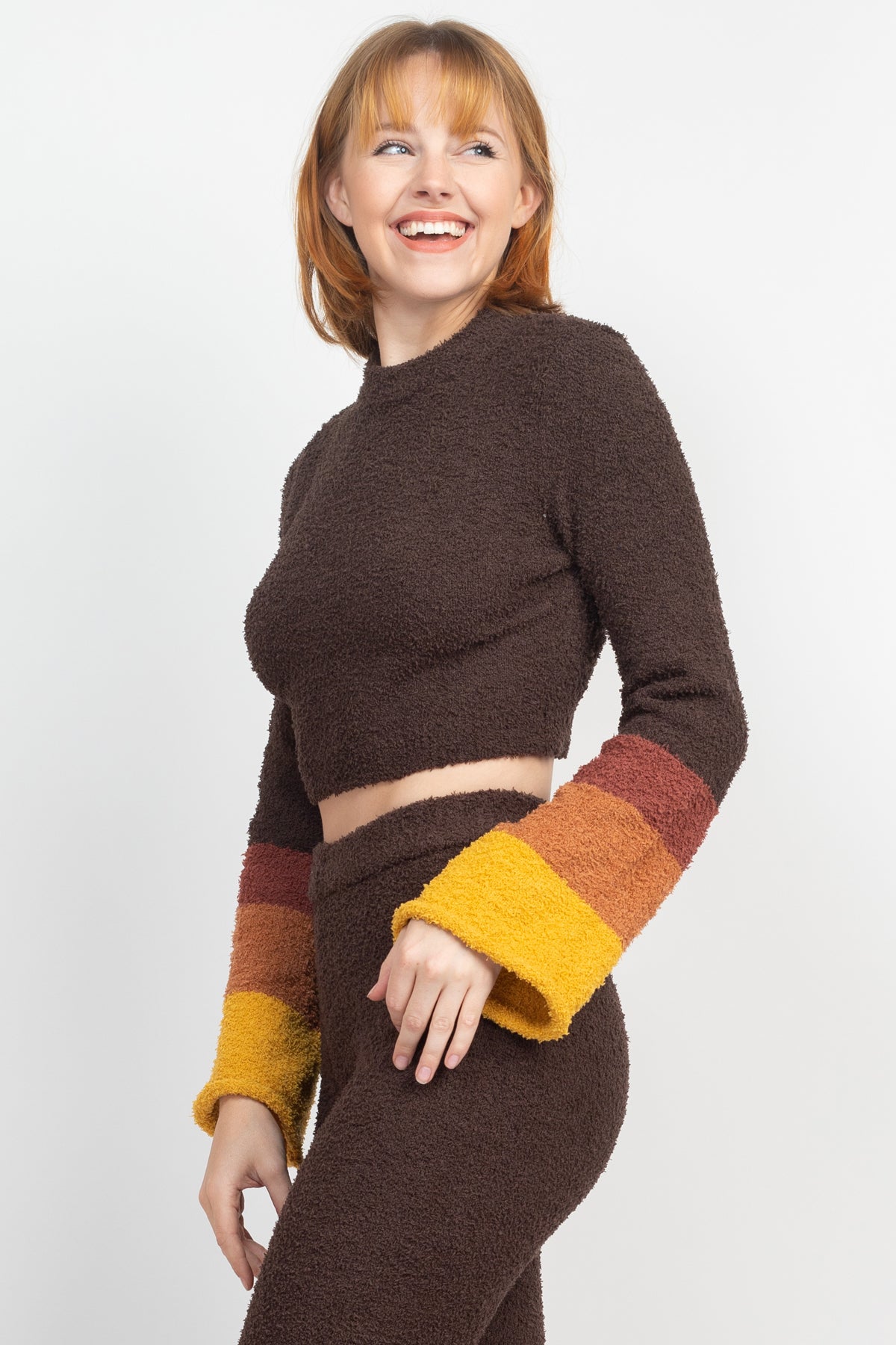Cozy Ombre Knit Crop Sweater