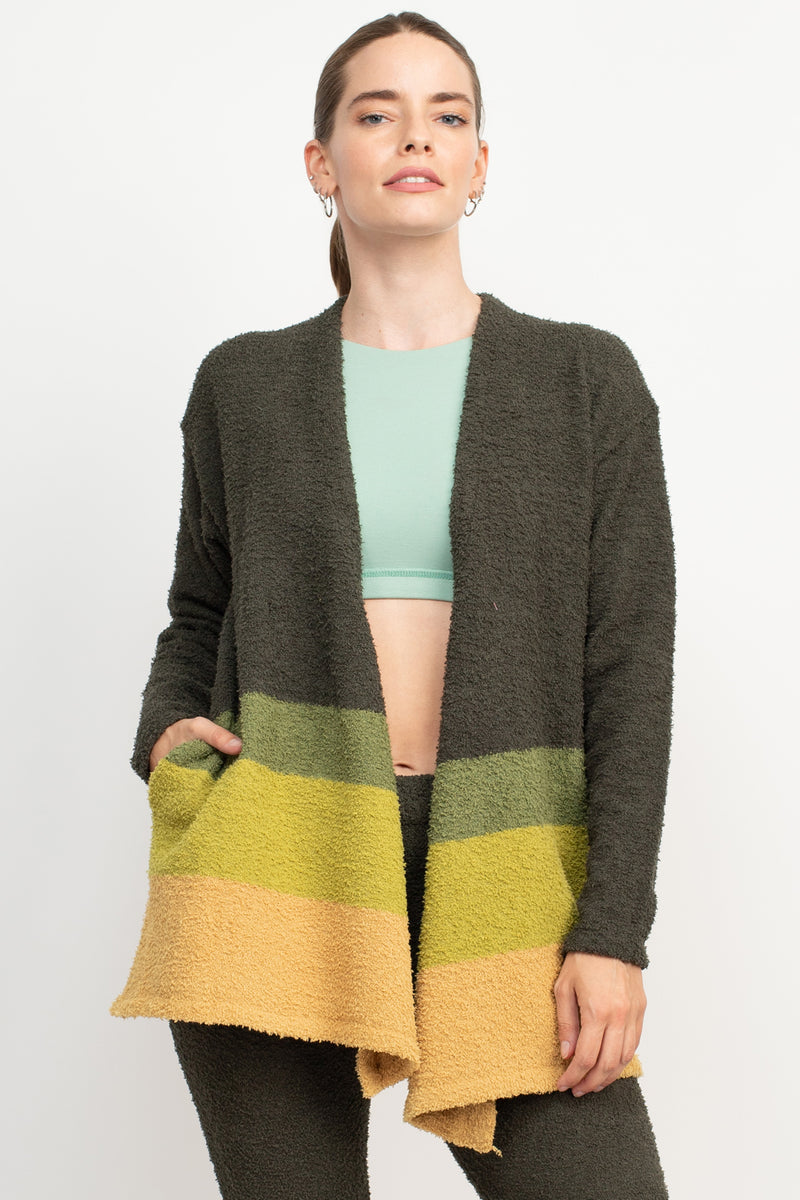 Ombre- Cozy Knit Shawl Cardigan