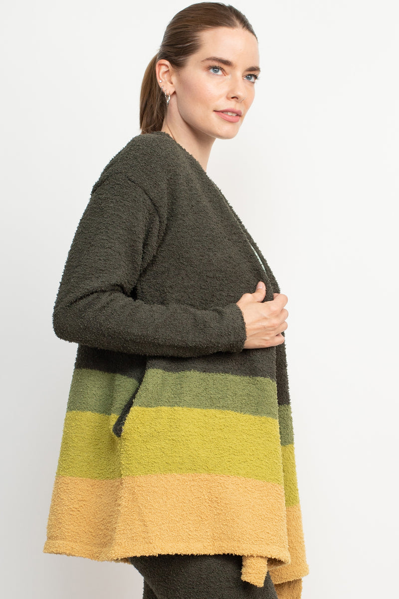 Ombre- Cozy Knit Shawl Cardigan