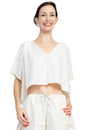Load image into Gallery viewer, Homespun Draped Crop Top
