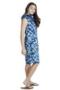 Load image into Gallery viewer, Funky Tie-Dye Cowl Neck Sleeveless Summer Dress
