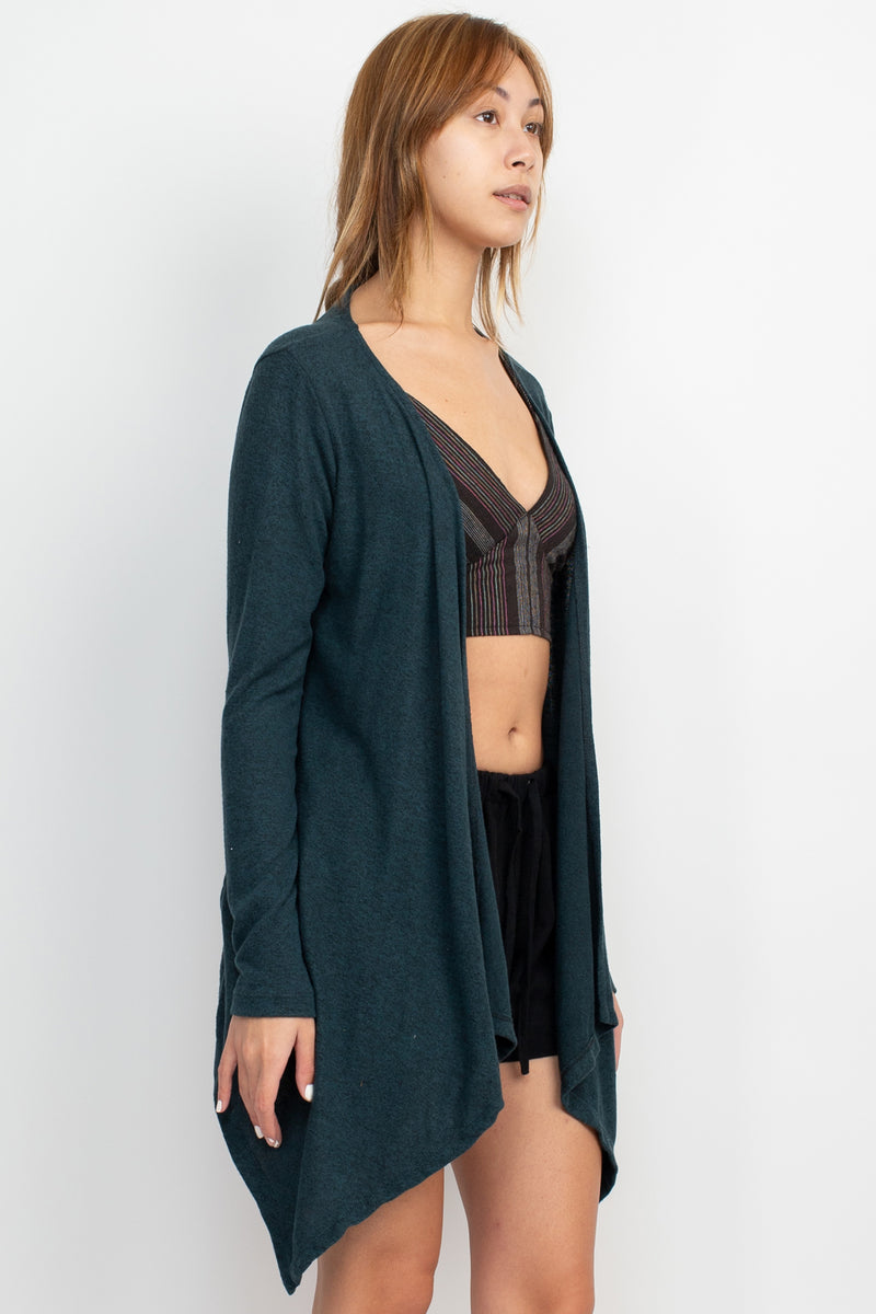 Boho Beats Waterfall Soft Cardigan with Tree of Life Back Design