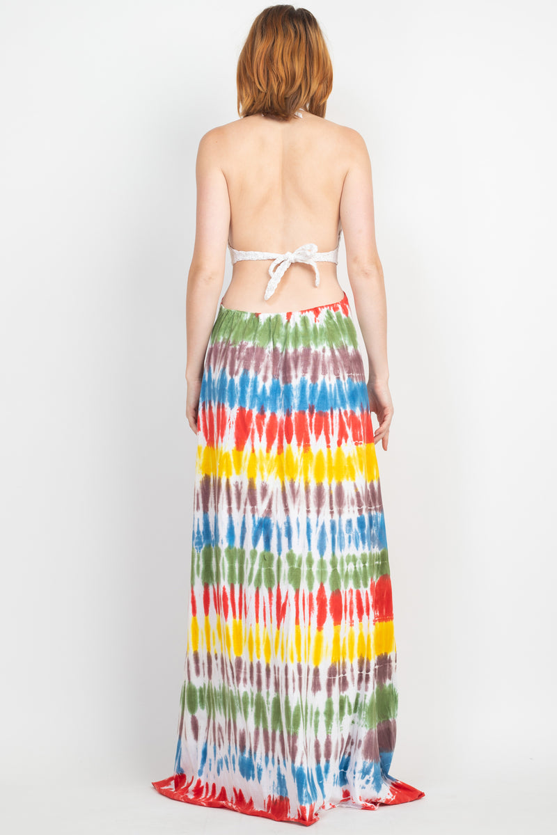 Crochet Tiedye Maxi Dress