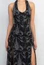 Load image into Gallery viewer, Elephant Head Tie Back Maxi Dress
