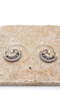 Load image into Gallery viewer, Star Spiral Hoop Earrings
