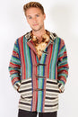 Load image into Gallery viewer, Stonewash Rustic Stripe Button Front Hoodie

