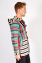 Load image into Gallery viewer, Stonewash Rustic Stripe Button Front Hoodie
