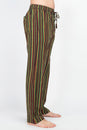 Load image into Gallery viewer, UniSex Drawstring Rasta Stripe Pants
