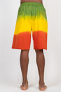 Load image into Gallery viewer, RastaTie-Dye Cotton Terry Shorts
