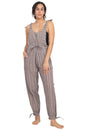 Load image into Gallery viewer, Women&#39;s Zenventurous Stripey Boho Cotton Overalls Jumpsuit
