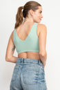 Load image into Gallery viewer, Soul Searching Printed V-Back Organic Cotton Bralette
