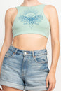 Load image into Gallery viewer, Soul Searching Printed V-Back Organic Cotton Bralette
