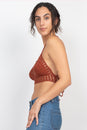 Load image into Gallery viewer, Laced Back Crochet Bikini Top
