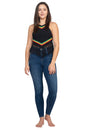 Load image into Gallery viewer, Rasta Triangle Crochet Top
