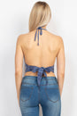 Load image into Gallery viewer, Celestial Embroidery Halter Top
