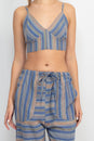 Load image into Gallery viewer, Striped Bustier Crop Top
