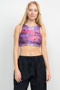 Load image into Gallery viewer, Psychadelice Marble Hi Neck Yoga Top
