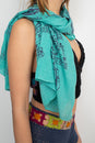 Load image into Gallery viewer, Crystals Printed Soft Sun Scarf

