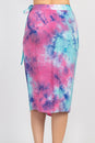 Load image into Gallery viewer, Colorful Tie-Dye Wrap Midi Skirt
