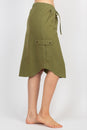 Load image into Gallery viewer, Hemp Cotton Midi Cargo Skirt
