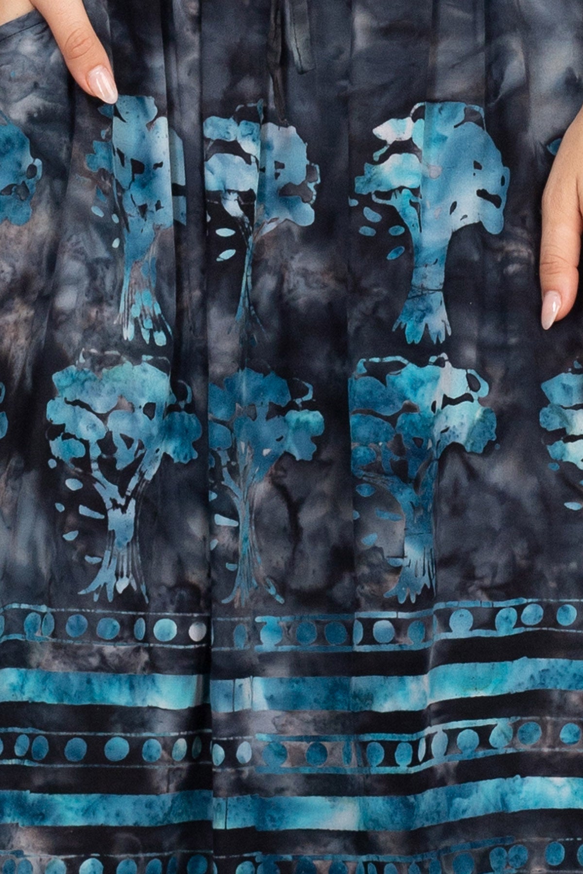 Batik Tree Of Life Midi Skirt