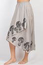 Load image into Gallery viewer, Blockprinted Flowy Circle Skirt
