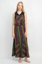 Load image into Gallery viewer, Striped Twirl Skirt Overall
