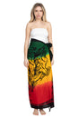 Load image into Gallery viewer, Tie-Dye Rasta Lions Sarong
