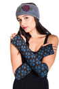 Load image into Gallery viewer, Vajra Print Organic Cotton Arm Warmers

