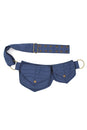 Load image into Gallery viewer, Cotton two Leaf Pocket Waist Belt
