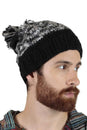 Load image into Gallery viewer, Tri-Color Cozy Beanie with Pom Pom
