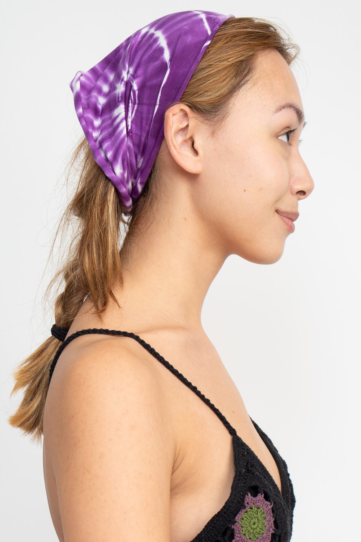 Organic Cotton Spiral Tie-dye Headband: 12pcs/Pkt