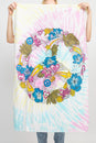 Load image into Gallery viewer, Floral Peace Sign Tie-Dye Small Tapestry
