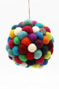 Load image into Gallery viewer, Felt Assorted Ball Ornament: 3pcs/Pkt
