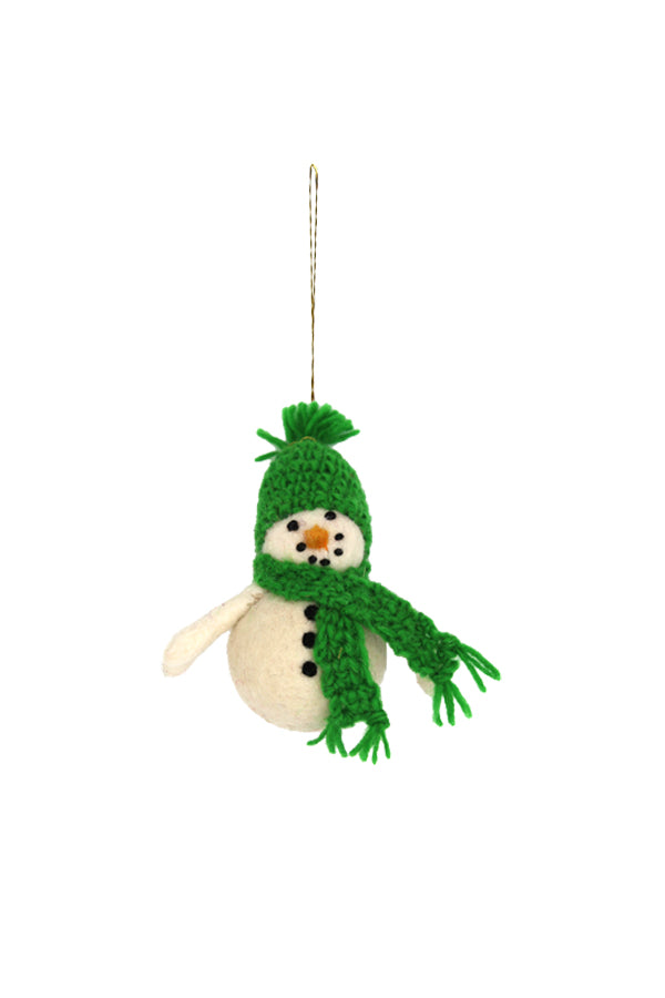 Snowman Ornament: 3pcs/Pkt