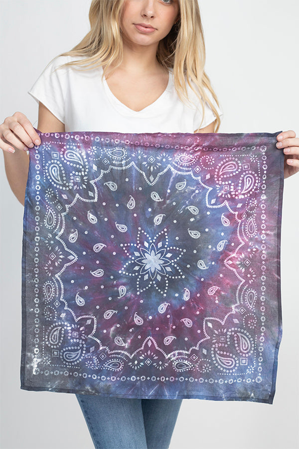 Bandana Print Tiedye: 12 Pcs/Pkt