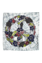 Load image into Gallery viewer, Floral Peace Sign Bandana: 12pcs/Pkt
