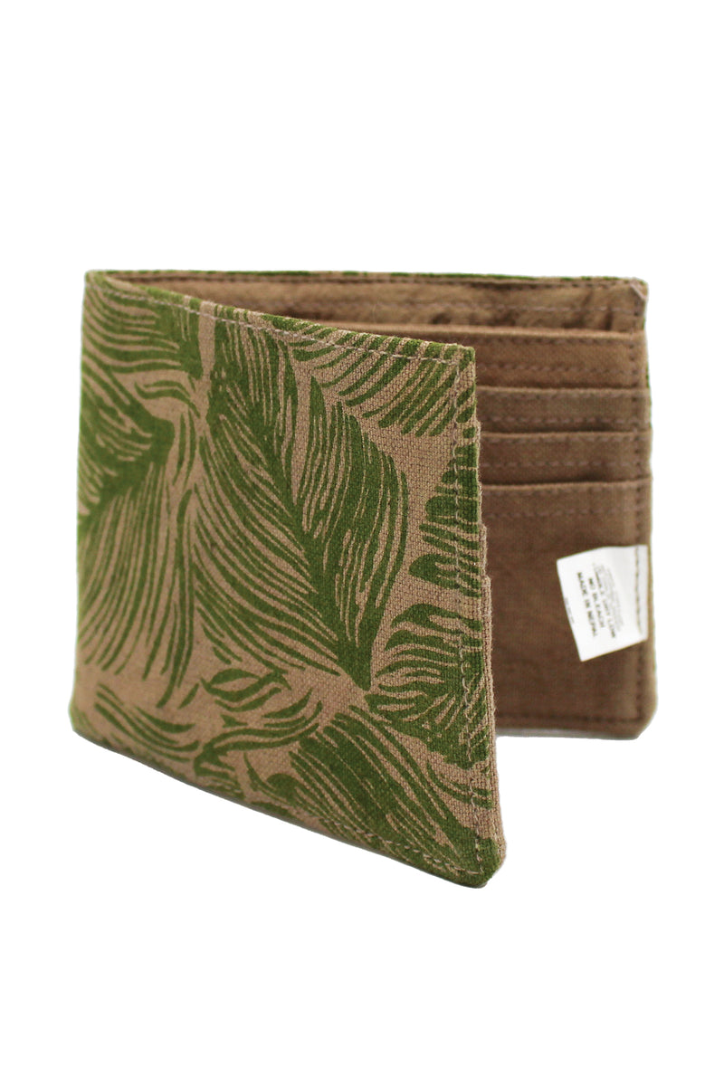 Tropical Leaf Cotton Wallet